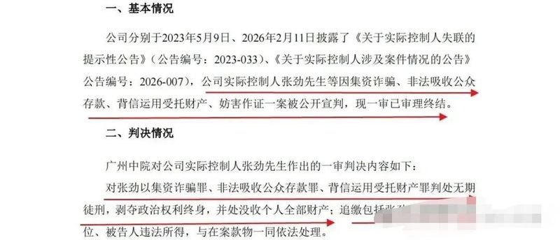 那个非法集资的集团老板，大结局了 新闻