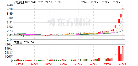 华电能源强势涨停，沪股通资金净买入显现；交易活跃振幅扩大，市场信心逐步凝聚。