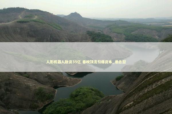 人形机器人融资35亿 春晚顶流引爆资本_悬念型 新闻