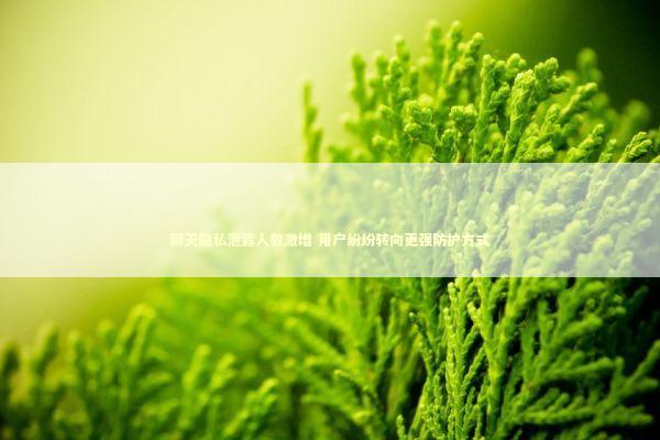 聊天隐私泄露人数激增 用户纷纷转向更强防护方式 新闻